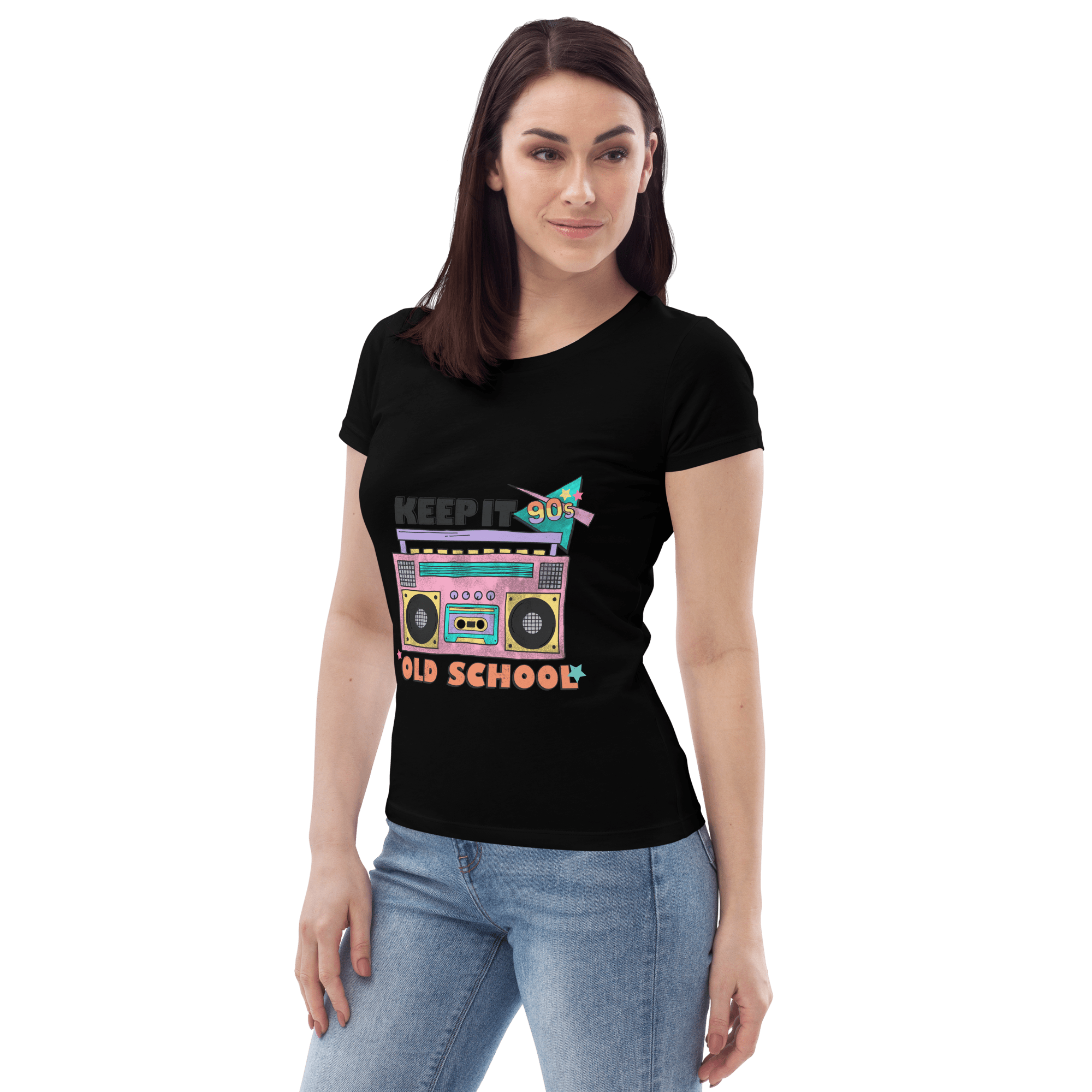 womens-fitted-eco-tee-black-left-front-6452e18df3d8f